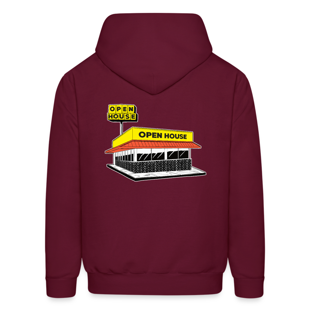 Open House Hoodie - burgundy