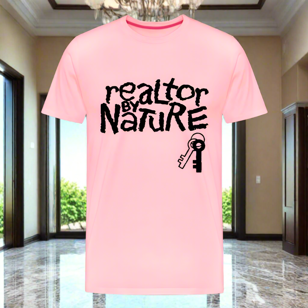 Realtor By Nature T-Shirt - pink