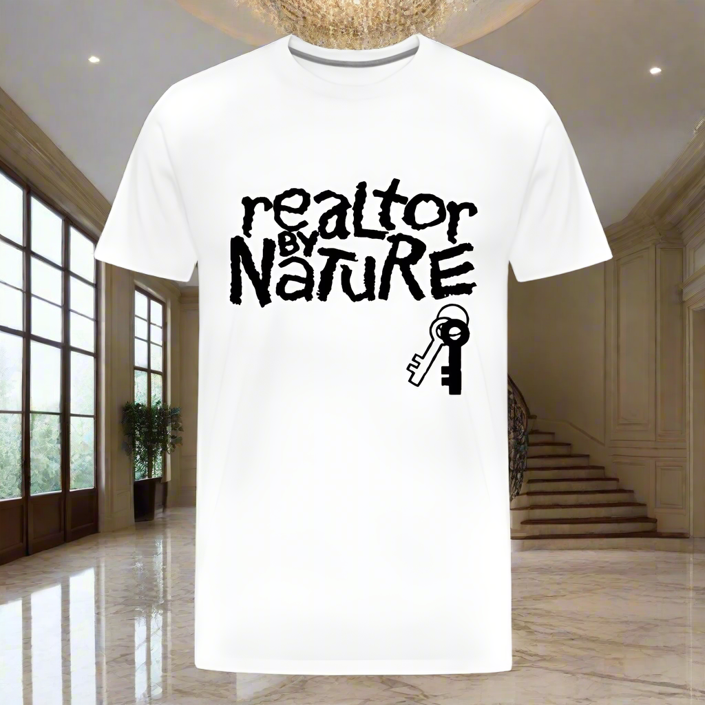 Realtor By Nature T-Shirt - white