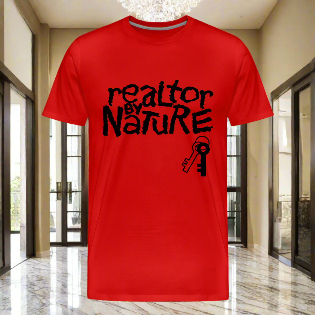 Realtor By Nature T-Shirt - red