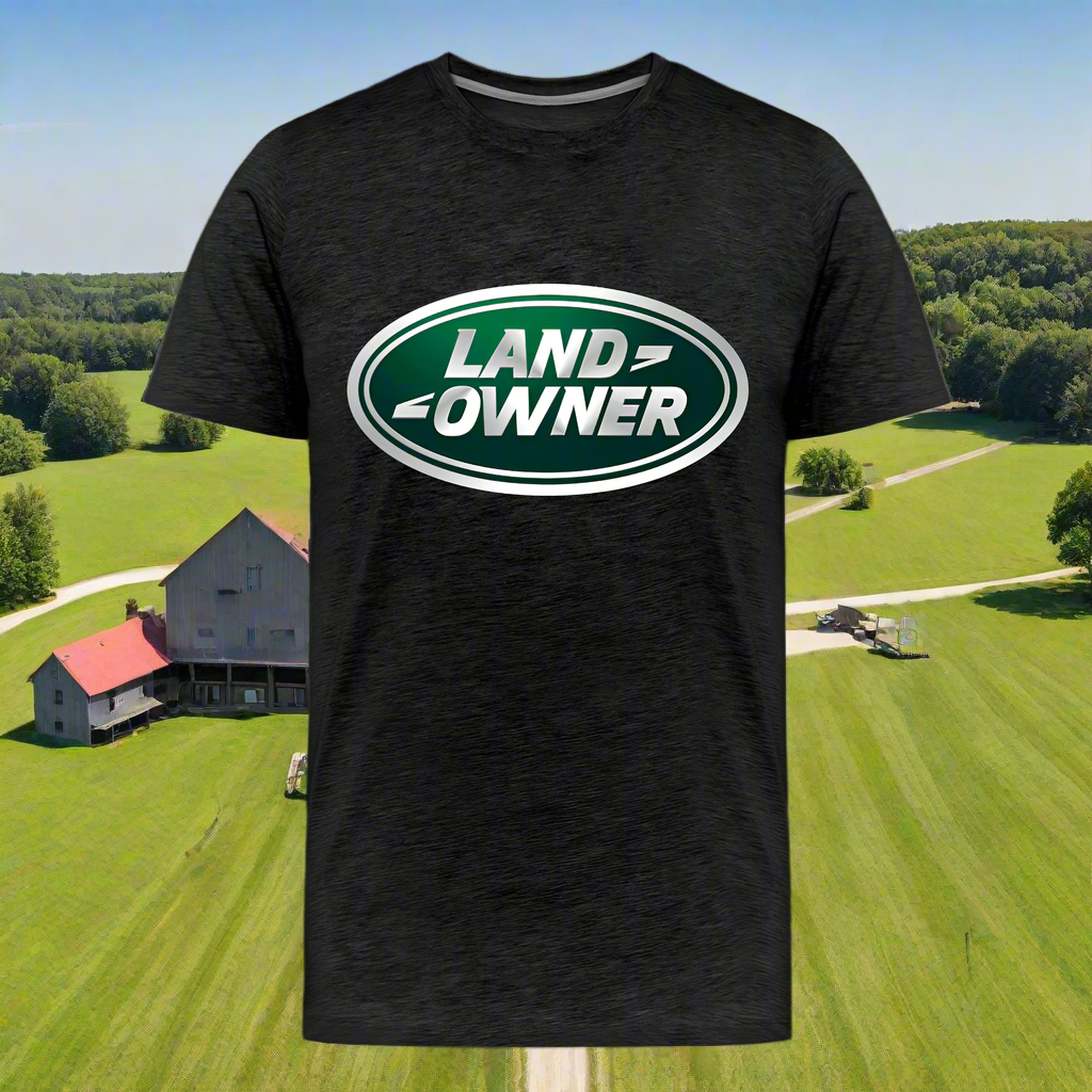 Land Owner Premium T-Shirt - charcoal grey