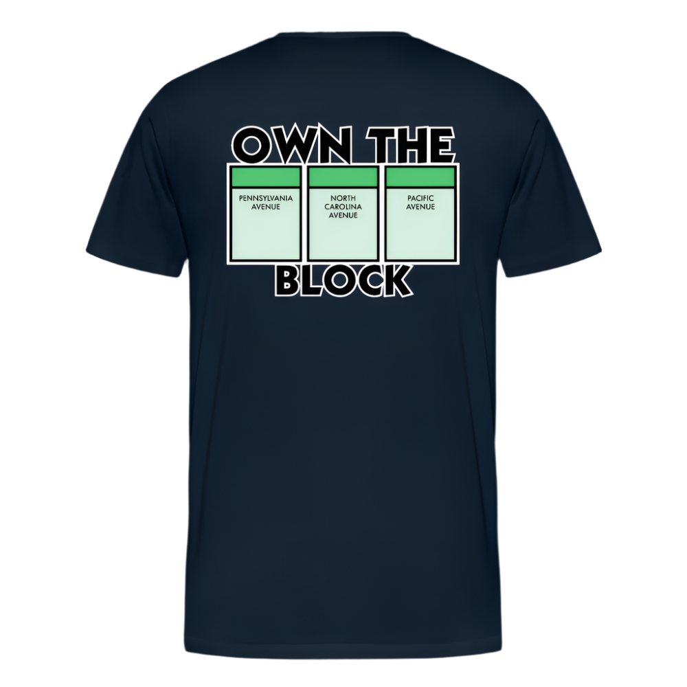 Own The Block Organic T-Shirt - deep navy