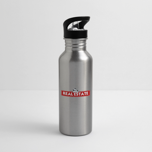 Own The Block Water Bottle - silver