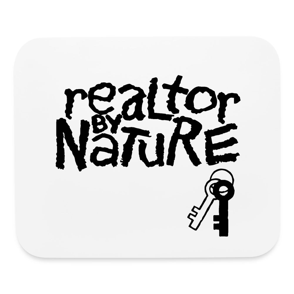 Realtor By Nature Mouse pad - white