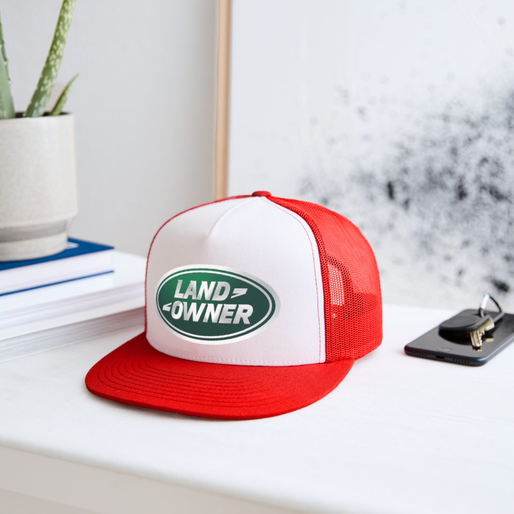 Land Owner Trucker Hat - white/red