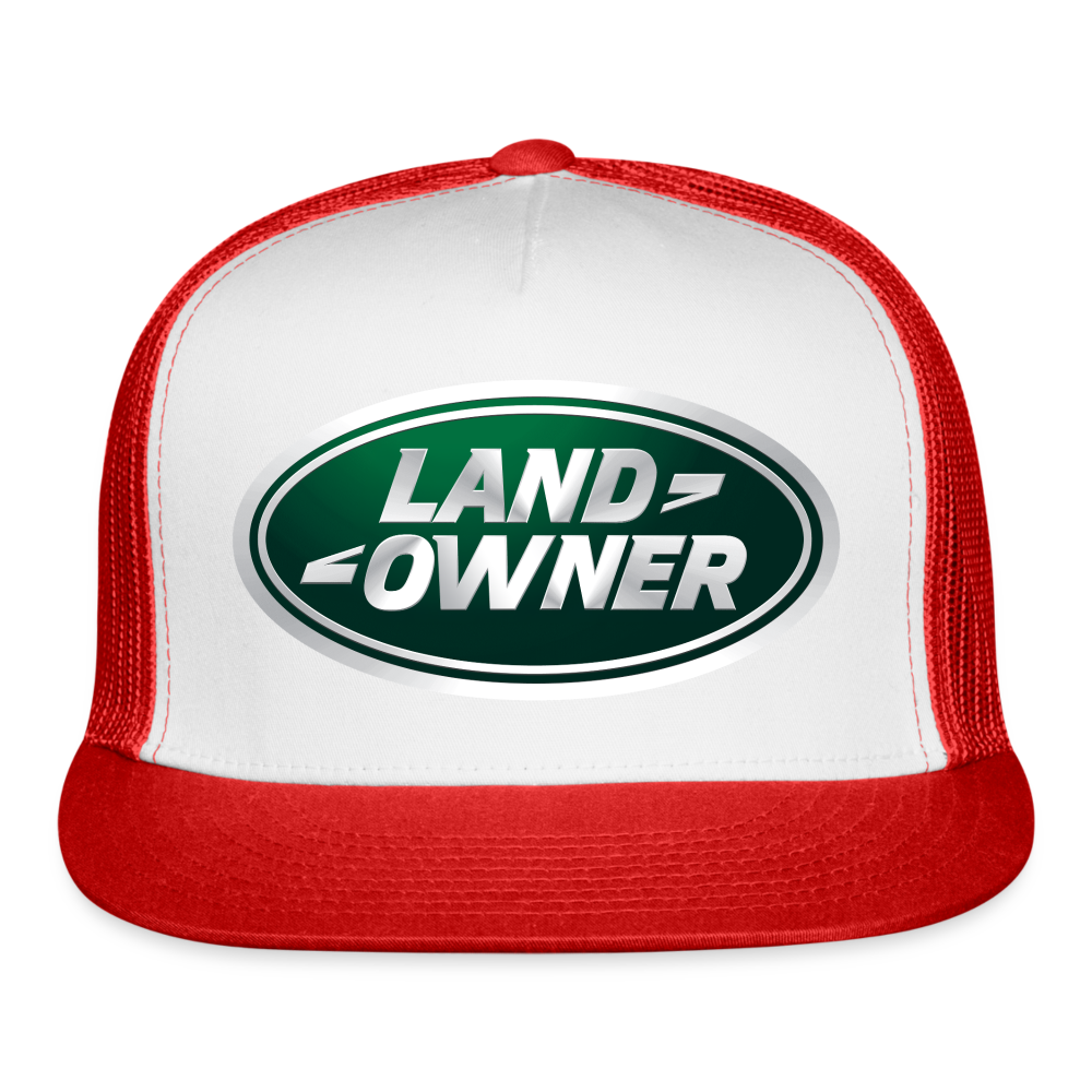 Land Owner Trucker Hat - white/red