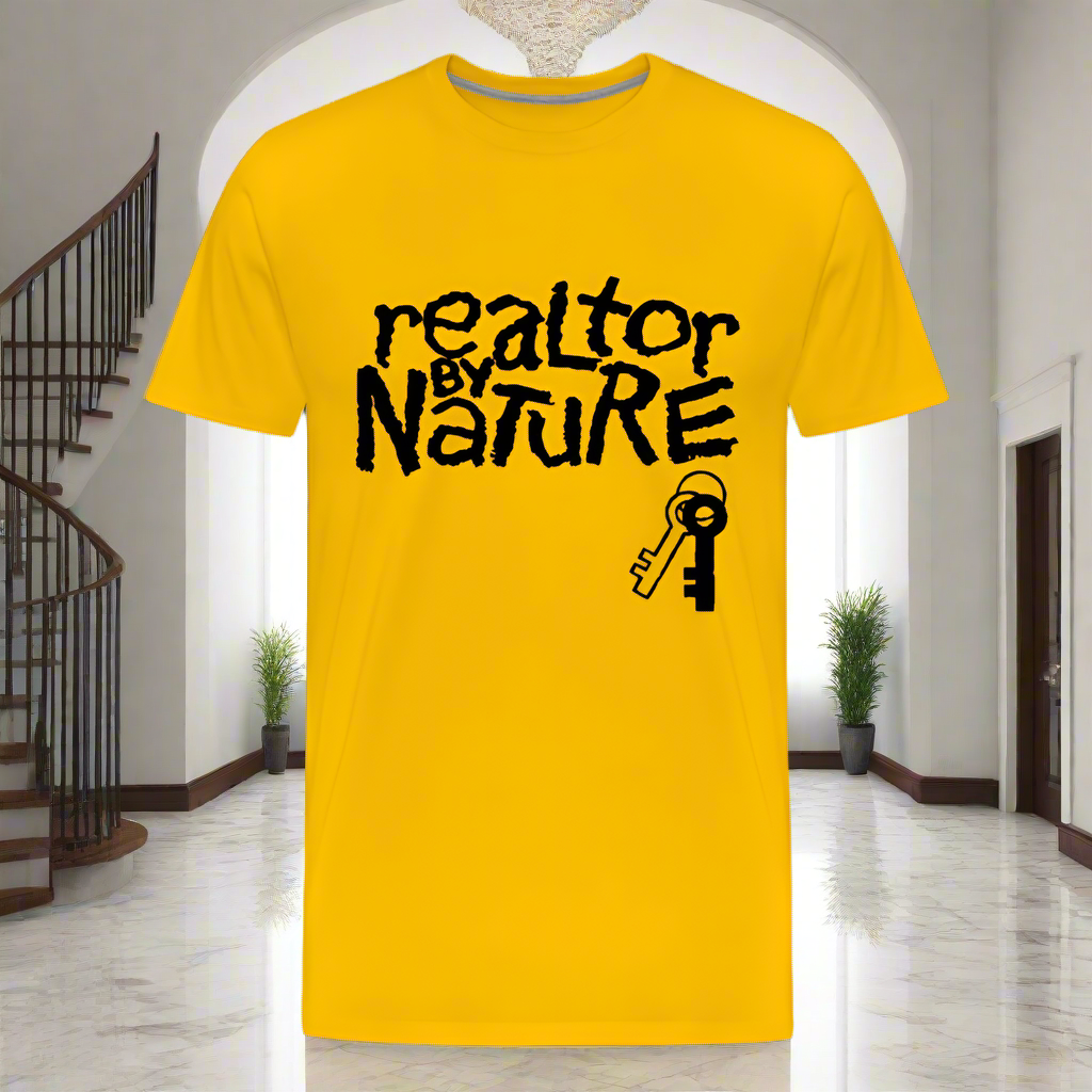 Realtor By Nature T-Shirt - sun yellow