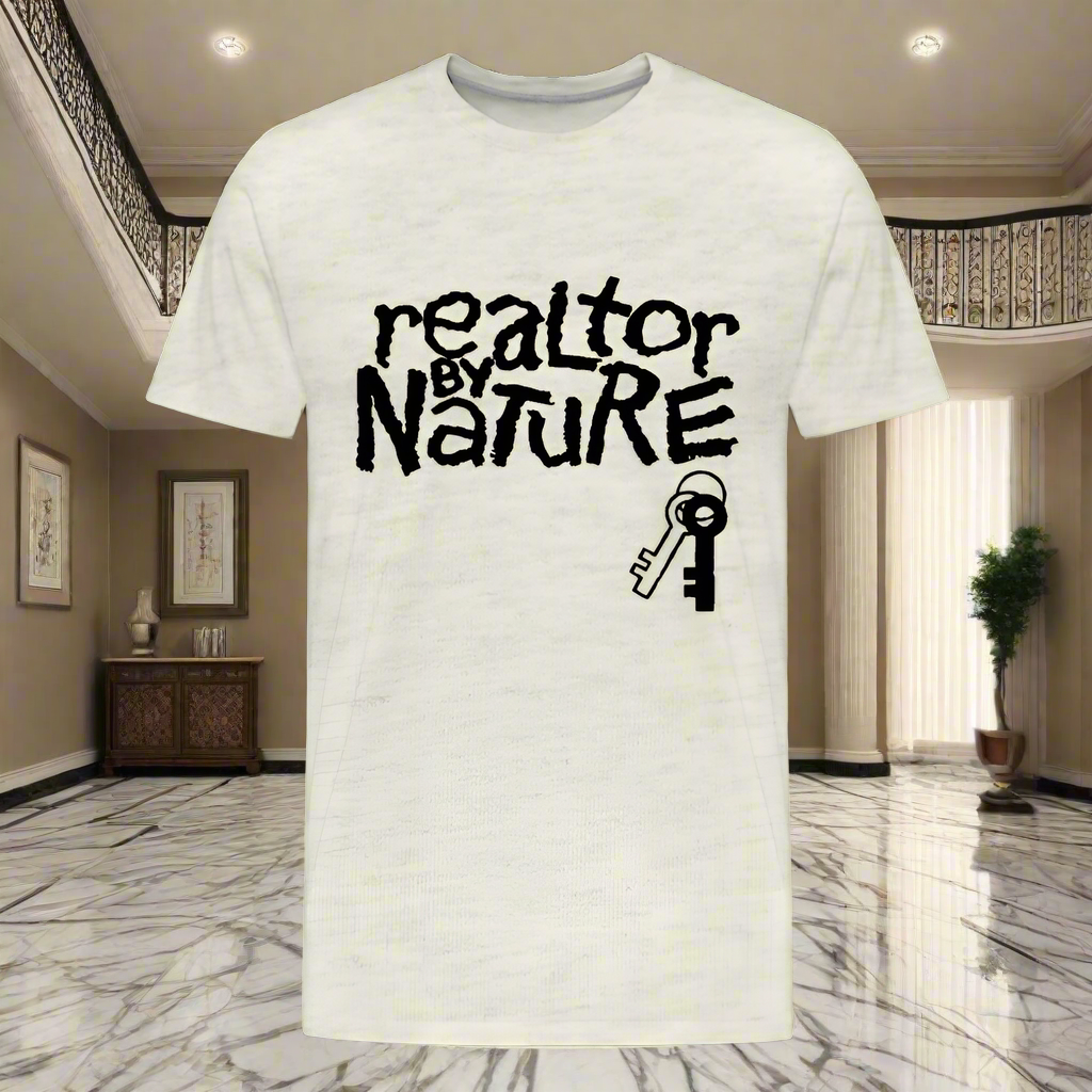 Realtor By Nature T-Shirt - heather oatmeal