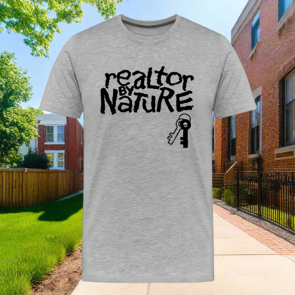 Realtor By Nature Organic T-Shirt - heather gray