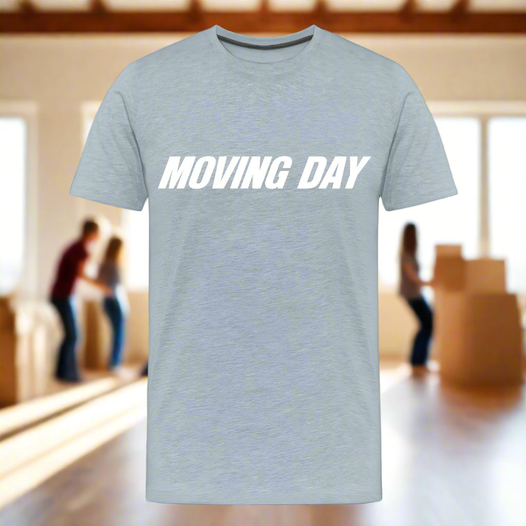 Moving Day T-Shirt - heather ice blue