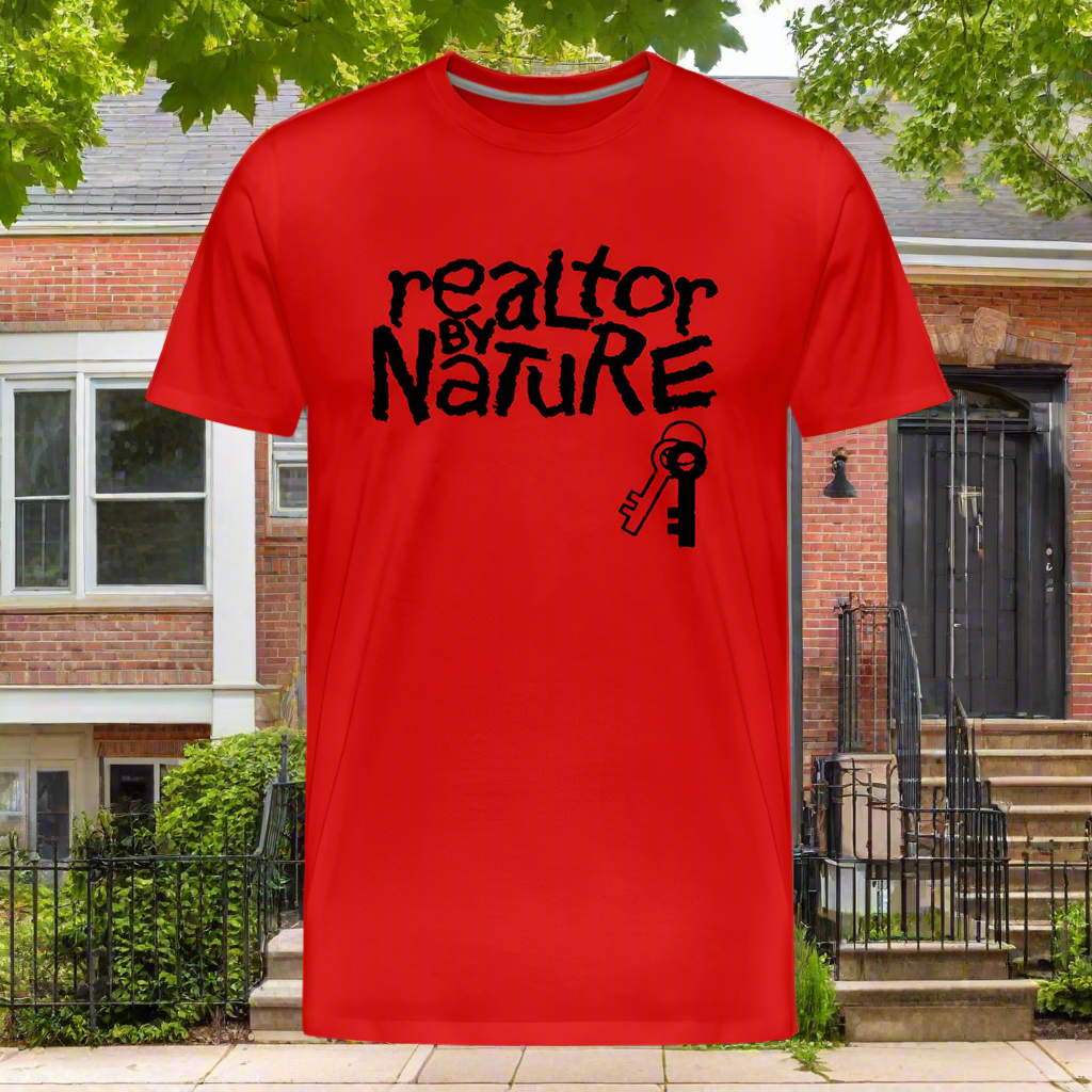 Realtor By Nature Organic T-Shirt - red