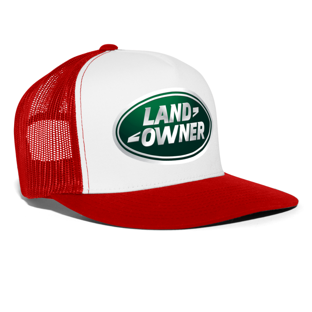 Land Owner Trucker Hat - white/red