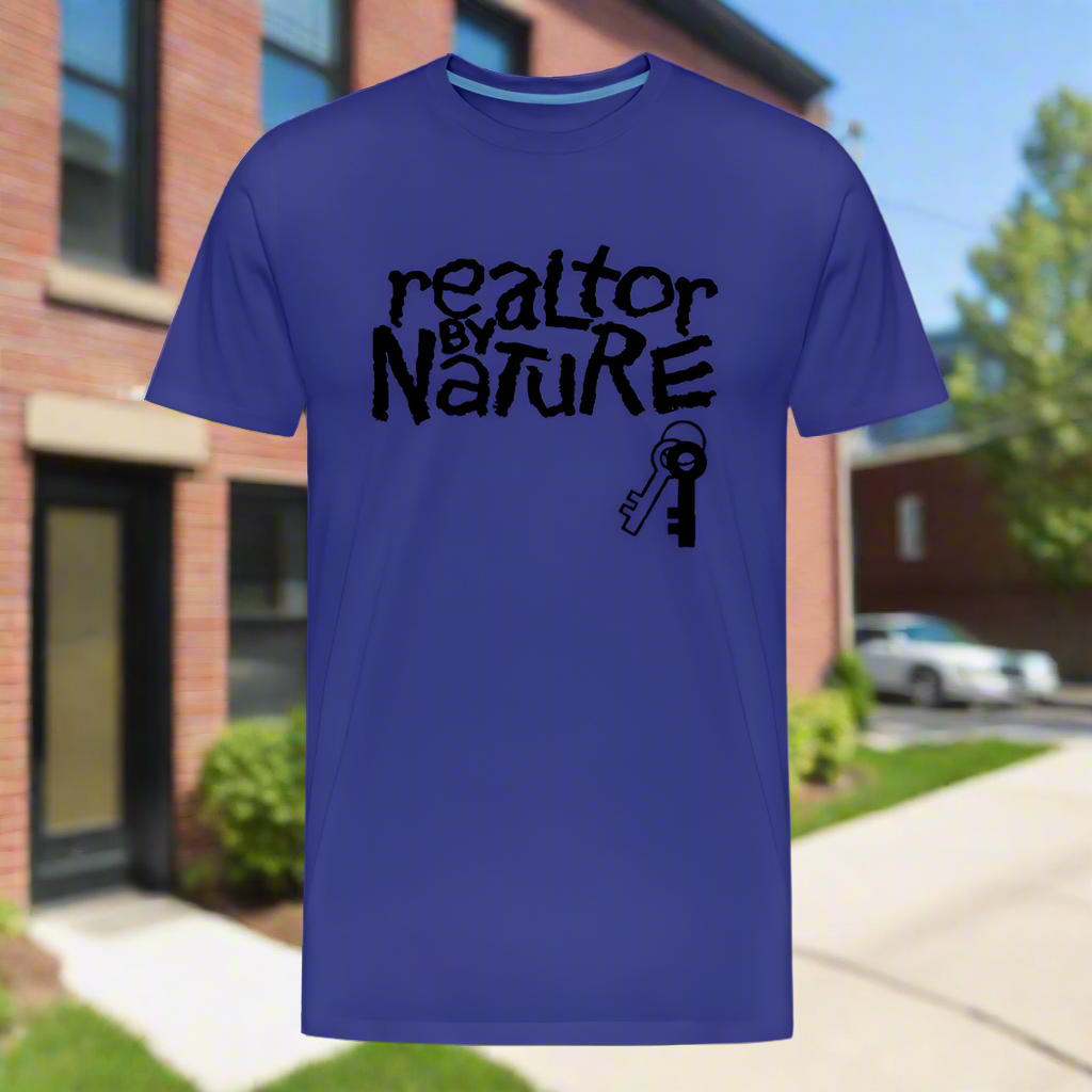 Realtor By Nature Organic T-Shirt - royal blue