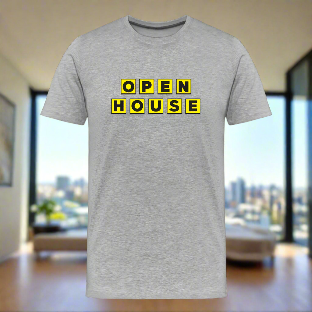 Open House Organic T-Shirt - heather gray