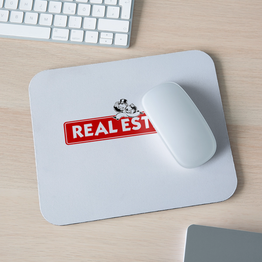 Real Estate Mouse Pad - white